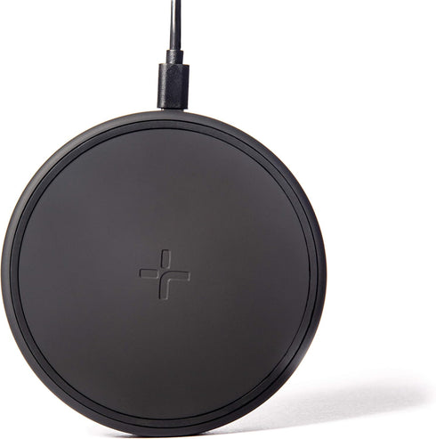TYLT Crest | 10W Convertible Fast Wireless Charging Pad Compatible with Samsung, Apple, AirPods, and Other Android Qi Devices, Portable Phone Charger Stand | Black & White