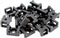 iexcell 100 Pcs Black 9 mm Cable Tie Base Saddle Type Mount Wire Holder