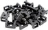 iexcell 100 Pcs Black 9 mm Cable Tie Base Saddle Type Mount Wire Holder