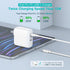 40W Dual USB C Charger for iPad Pro 13, 12.9, 11 inch 2024-2019, iPad Air 5/4, Mini 6, iPhone 15, 2 x 20W Charger