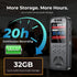 Cappsu 32GB 1536Kbps 70dB Digital Voice Recorder with Playback, Small Voice Activated Recorders, Audio, Noise