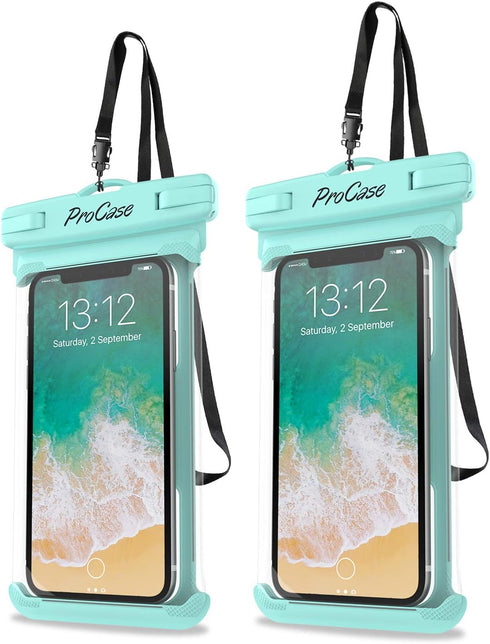 ProCase Waterproof Phone Pouch Case for Snorkeling, Underwater Dry Bag for iPhone 15 14 13 Pro Max, Galaxy S24 S23,