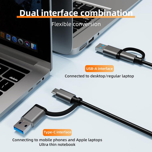 iPartsleader 4-in-2 3.0 3 2.0 15 Pro,Xbox,PS5,XPS USB-C Hub, Featuring USB and USB Ports, Adapter Compatible with USB-C