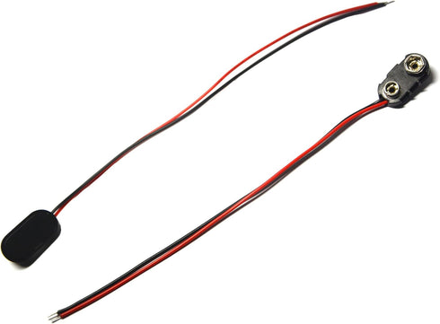 10 Pcs I TYPE 9 Volt Battery Clip and 10 Pcs T Type 9 Volt Battery Connector with Wires Leads