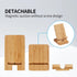 Baiwryxl Wood Phone Stand, Desktop Wooden Phone Holder, Portable Office Phone Stand for Desk, Wood ipad Stand