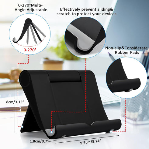 Wenqik 36 15 14 13 12 11 8 Pcs Cell Phone Stands Foldable Tablet Mobile Stand Adjustable Multi Angle Tablet Holder