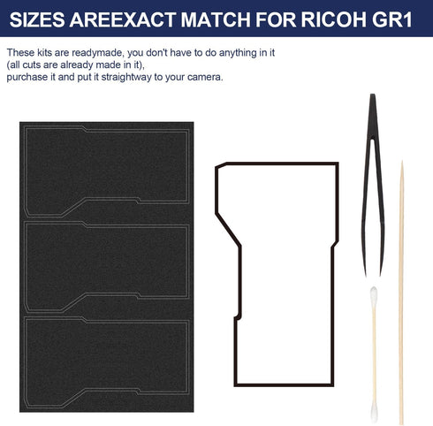 eTone Pre-Cut Light Seal Foam Sponge Kits for GR1/GR1S/GR1V/GR10/GR21/R1/R1S Film Camera Repair