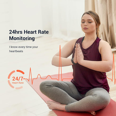 Smart Watch, Fitness Smartwatch with Heart Rate Monitor & Sleep Monitor Health and Fitness Tracker with SpO2 Compatible with iPhone and Android Phones