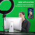 EMART 5x7ft 2 Green Screen Backdrop, Polyester Wrinkle-Resistant Curtain Fabric, Chroma-Key greenscreen Cloth Sheet