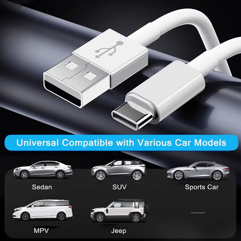 Car Carplay Cable Adapter for iPhone 15, 3.3FT USB A to USB C Car Charging Cable for iPhone 15 Pro Max Plus, iPad Pro
