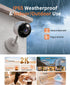 Techage 2K 5G 2.4G 2-Way 24/7 IP65, K07-2P Cameras for Home Security, & WiFi Security Camera Indoor Outdoor for Baby