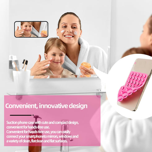 Wisoqu 6PCS Suction Phone Cases, Multicolor, Universal, Non Slip Suction Cup Phone Mount, Strong Grip Holder