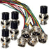 Lsgoodcare 10Pcs GX16-4pin Male Aviation Connector with 20Awg Cable & 16MM 4Din Female Plug