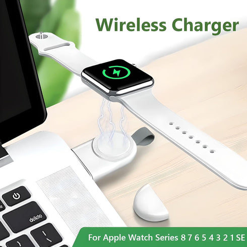 Wireless Charger for Apple Watch (2 Pack), USB Portable Magnetic Fast Charging Travel Car Chargers for iWatch Compatible with Series 9 8 7 SE 6 5 4 3 2 1 SE Ultra