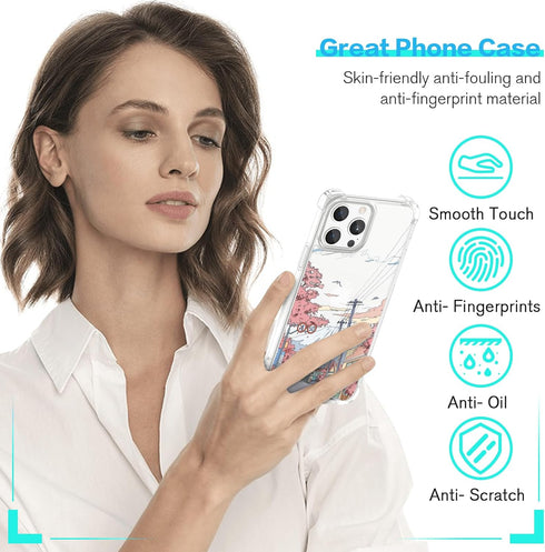 Cute Clear Anime Phone Case for iPhone 14 Pro Max