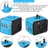 Travel Adapter Worldwide, Universal International Power Plug Adapter with 2.4A 3xUSB-A and 3.0A Type-C Charger