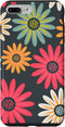 iPhone 7 Plus/8 Plus Case AEN021 Floral Daisy Flowers Pink Green Orange Grey Pattern