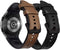 No Gaps Band Genuine Leather with Silicone Replacement Strap for Samsung Galaxy Watch 6/5/4 40mm 44mm, 5 Pro/Classic