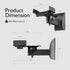 TNP Dual Bookshelf Speaker Wall Mount - 2 Pack, Adjustable, Compatible with Sony, Bose, Yamaha, Pioneer, Supports 66 lbs