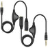 PChero 2 Packs 3.5mm Headphone Extension Cable, 3.3FT Male to Female Stereo Audio Jack Extender with Volume Control