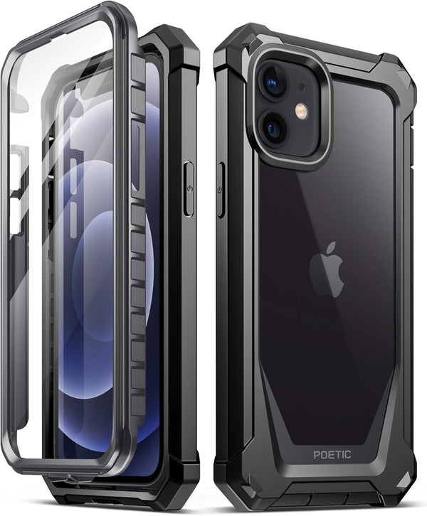 Poetic Guardian Series Case for iPhone 12 mini - Full-Body Hybrid Shockproof Protective Rugged Clear Bumper