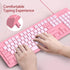 COLIKES Wired Keyboard, Ultra-Thin USB Wired Computer Keyboard, Low-Profile Keys, Spill-Resistant, Multimedia Keys