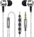 sephia Sp3060VC Earbuds Wired in Ear Headphones with Microphone, Noise Isolating Tips, Enhanced Bass, 3.9 Feet Cord