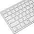 Mini Keyboard, Slim 78 Keys Portable White Computer Keyboard, Quiet Typing for iOS Systems (Korean)