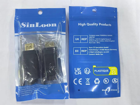 SinLoon 2 Pack HDMI Solderless Adapter, Gold Plated HDMI Extension Cable Connector, Signals Terminal Breakout Board