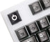 KPREPUBLIC Novelty PC Shut Down Power Off Profile Dip Dye Laser PBT Keycap for Keyboard ESC R1 1x Red Black Yellow