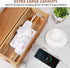 Large Solid Wooden Cable Management Box, Cord Organizer for Extension Cord, Power Stripe, Wire Management Concealer