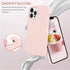 DUEDUE Liquid Silicone Soft Gel Rubber Case for iPhone 12 Pro Max 6.7", Full Protective with Microfiber Cloth Lining,