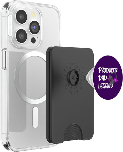Funny Music Producer Apparel Producer Dad Legend Funny Music Producer PopSockets PopWallet for MagSafe