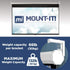 6 inch 1 66 Lb Mount-It! Projector Screen Wall Mount L-Brackets - Wall Hanging Bracket For Home Projector and Movie