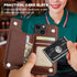OT ONETOP 13 360 6.1 Inch ONETOP for iPhone Wallet Case with Card Holder, Rotation Ring Kickstand RFID Blocking PU