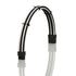 LINKUP AVA 30cm PCI-E 8P(6+2) GPU PSU Power Supply Braided Sleeved Custom Mod PC Extension Cable, 300mm - WhiteBlack