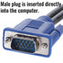 Xelsluthe 1 2 VGA Splitter Dual Monitor Cable Male to Female Adapter Converter VGA SVGA Video Y Cable Cord