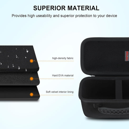 Carrying Case for Marshall Middleton Portable Bluetooth Speaker, Protective Bag with Extra Mesh Pocket for Charging
