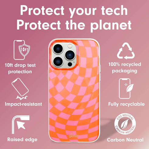 Sonix Case for iPhone 13 Pro | Checkmate Pink | 10ft Drop Tested | Compatible with MagSafe