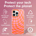 Sonix Phone Case for iPhone 13 Pro Max / 12 Pro Max - Checkmate Pink + Orange, Compatible with MagSafe, 10ft Drop Tested