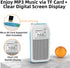 TOMASHI Preset MP3 Tiny Portable AM/FM Radio with DSP, Auto Scan & Channels, Stereo Headphone Output, Micro SD Player