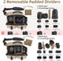 TAAOKA Camera Sling Bag,DSLR Camera Bag with Tripod Holder,Waterproof Camera Shoulder Crossbody Bag
