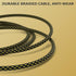 USB A to Ethernet Adapter Cable 25 FT, Upgrade USB-A to RJ45, Gold-Plated Connector, Nylon Braided, Gigabit LAN Network