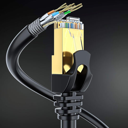 7 75 Cat7 RJ45 Cat Ethernet Cable ft - High-Speed Internet & Network LAN Patch Cables, Connectors - Perfect for Gaming