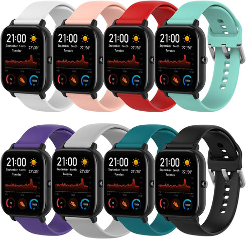 RuenTech Compatible with WNH IDW25/Faweio IDW26/Fitpolo IDW208P Smart Watch Bands, Replacement Flexible Silicone Bands for WNH IDW25/Faweio IDW26/Fitpolo IDW208P Smartwatch
