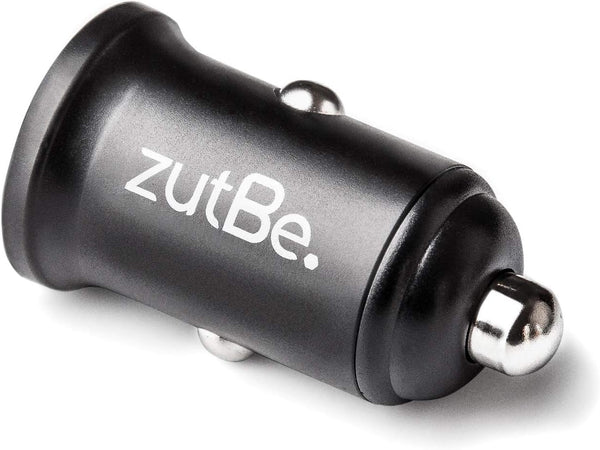 USB-C PD and USB-A QC 3.0, 36W Compact Metal Fast Car Charger for iPhone 15, 14, 13, 12, Pixel, Samsung Galaxy