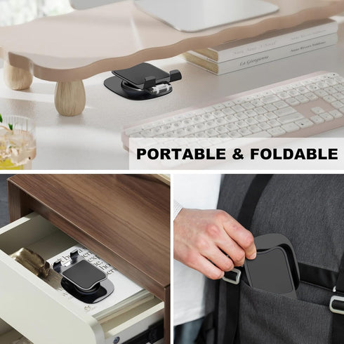Fully Adjustable Foldable Phone Stand, 360 Degree Rotating Holder for iPhone 15 14 13 12 Pro Xs Max Xr, Desktop Cell