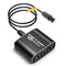 Optical Audio Splitter 1x3, Toslink Digital SPDIF Splitter 1 in 3 Out