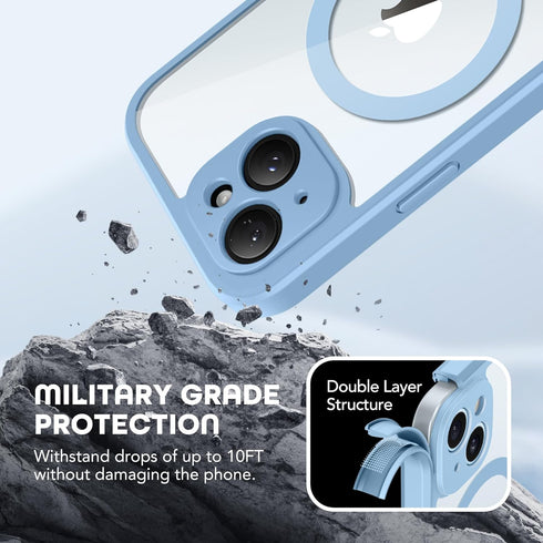 TIESZEN 15 6.1", for iPhone Case, Compatible with MagSafe, Built-in Privacy Screen Protector and Camera Protection