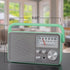 JENSEN MR-750-GR MR-750 Portable AM/FM Radio, Green